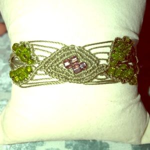Hand crocheted bracelet